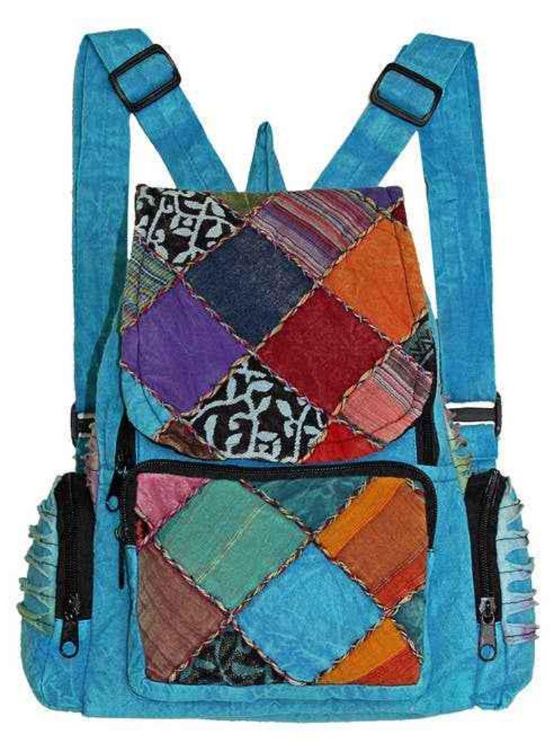 Soho Black Patchwork Backpack - Smokin Resin Company