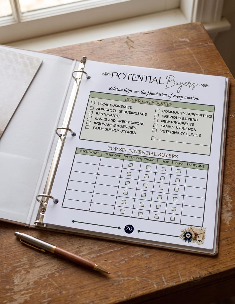 Livestock Project Planner | 31-Page Instant Download Record Book | Show Animal Record Keeping Binder | Printable PDF image 4