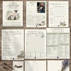 Livestock Project Planner | 31-Page Instant Download Record Book | Show Animal Record Keeping Binder | Printable PDF image 2