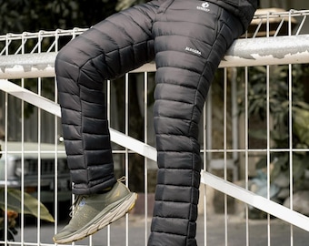 Bogaboo Aleggra Synthetic Down Puffer Pants – Thick Winter Pants, Insulated Mountain Pants, Dacron Cold Weather Outdoor Pants