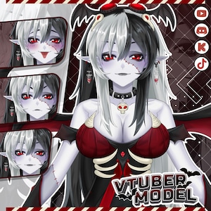 Anpassad VTuber-modell Live2D-uppdrag | Fullt riggad anime VTuber-avatar | VTube Studio-klar | Twitch och YouTube