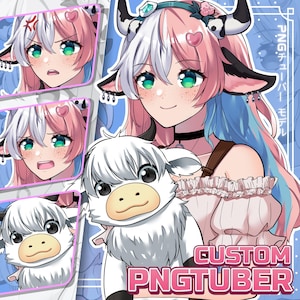 PNGtuber personalizzato / Personaggio PNGtuber personalizzato per uso commerciale / PNGtuber per lo streaming / Commissione PNGtuber / Modello PNGtuber / PNGtuber anime