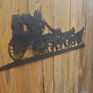 STAGECOACH Metal sign/Western/Cowboy/Old west/SASS/Pony Express/Ranch Decor
