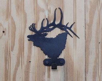 Elk Head Wall Hook/Robe hook/hat rack/key holder/RV/Home decor/Gift/Baby Nursery/Bedroom/Bathroom/RV/Mountains/Cabin/Hunting