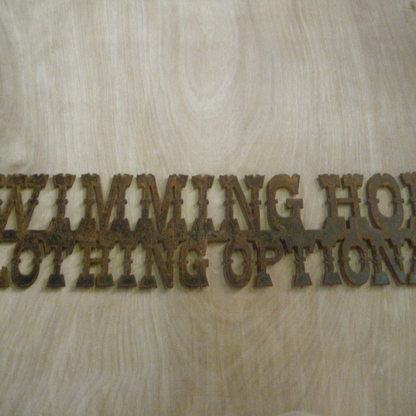 Swimming Hole Sign Etsy