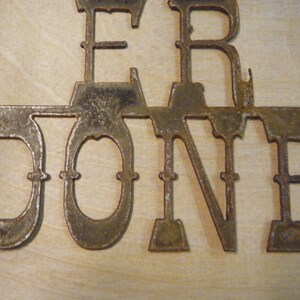 Get R Done Signs Rusted Rustic Metal Get Er Done Sign - Etsy