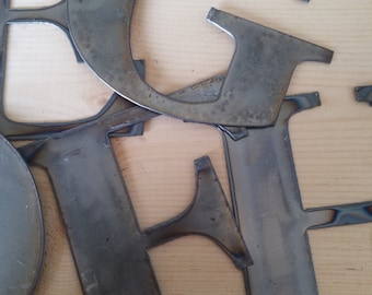 4" Metal Letters and Numbers: 20 Gauge Steel