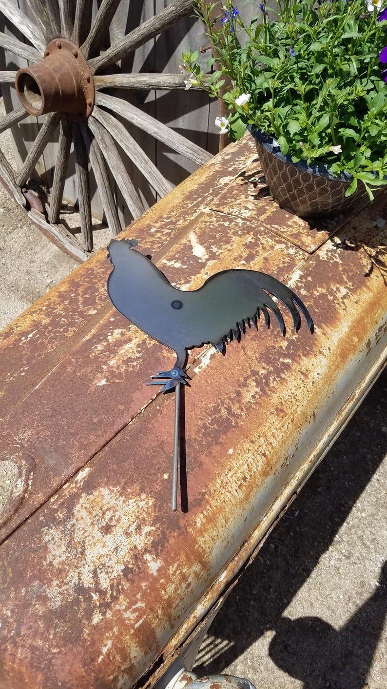 ROOSTER Metal Garden Stake image 3