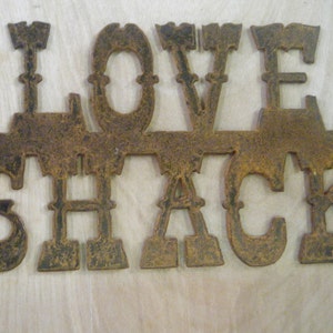 Metal  Love Shack Sign