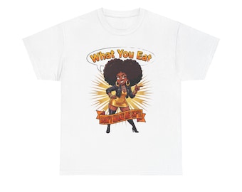 What You Eat Don't Make Me Sple T-Shirt | Afro Girl Illustration, Retro 70s Vibe