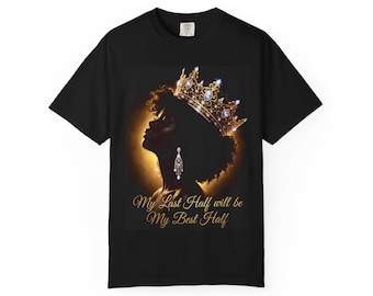Crowned Queen Silhouette T-Shirt: My Final Half Will Be My Strongest Half Graphic Tee