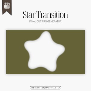 Aesthetic Star Transition for Final Cut Pro | Customizable Generator/Template Video Effect