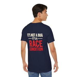 Camiseta "Condição de Corrida", Camiseta com Humor para Desenvolvedor Java, Piada de Programação para Engenheiro de Software imagem 9