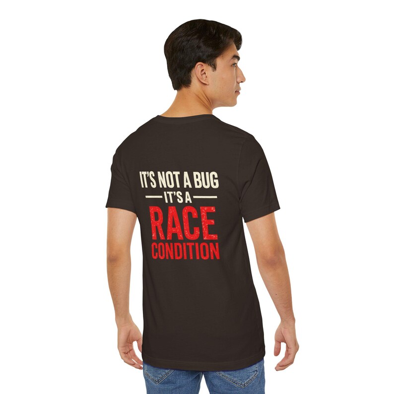 Camiseta "Condição de Corrida", Camiseta com Humor para Desenvolvedor Java, Piada de Programação para Engenheiro de Software imagem 12