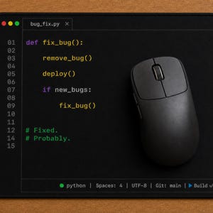 Python Developer Mouse Pad, Coding Humor Desk Mat, Programmer Gift