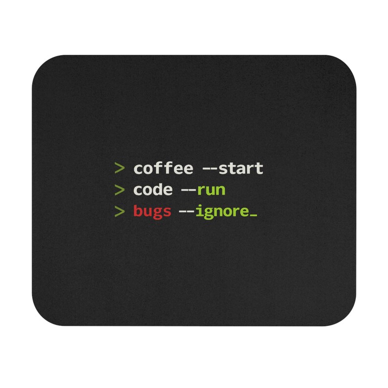 プログラマー向けマウスパッド、コーヒーコードバグデスクマット、ソフトウェア開発者向けギフト、コーディングユーモアデスクアクセサリー、コーダー向けオフィスギフト 画像 1