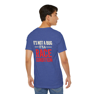Camiseta "Condição de Corrida", Camiseta com Humor para Desenvolvedor Java, Piada de Programação para Engenheiro de Software imagem 7