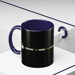 Code Deploy Panic Coffee mug | Programmer Dev Ops Ceramic Mug bild 7