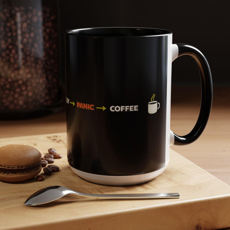 Code Deploy Panic Coffee mug | Programmer Dev Ops Ceramic Mug bild 4
