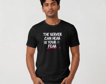 Funny Programmer T-Shirt, Server Fear DevOps Humor Tee, Software Engineer Coding Shirt