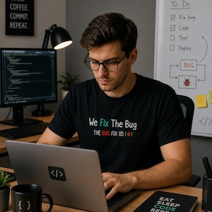 Funny Programmer T-Shirt, Debugging Humor Tee, Software Developer Gift, Coding Life Shirt