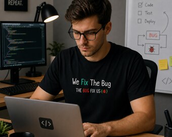 Funny Programmer T-Shirt, Debugging Humor Tee, Software Developer Gift, Coding Life Shirt