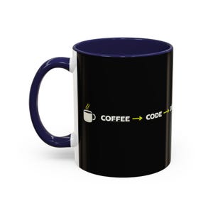 Code Deploy Panic Coffee mug | Programmer Dev Ops Ceramic Mug bild 2
