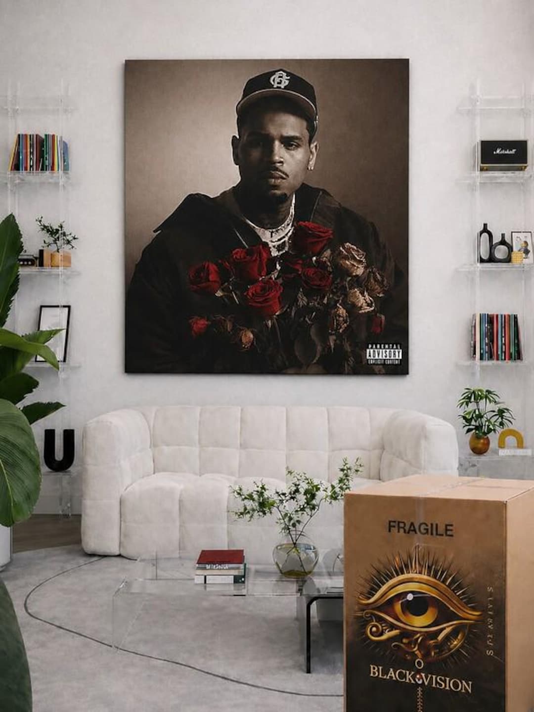 CB Rose Bouquet Portrait Poster | Gloss Poster - Etsy