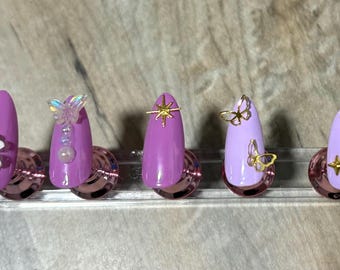 Tangled press on nails