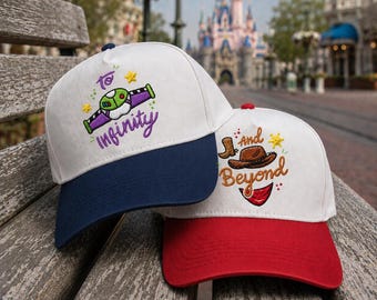 Toy Story bestickte Baseballkappe - Buzz Light Year Woody Kappe, To Infinity And Darüber hinaus Baseballmütze, Disney inspiriertes Geschenk