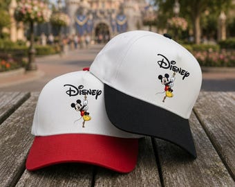 Micky Maus Disney bestickter Hut - Micky Ballon-Zeichentrickfigur Baseballmütze, Disney Parks Urlaubsmütze, Disney Trip Park Outfit Geschenk