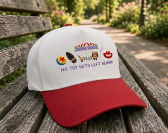 Bestickter Toy Story Hut, Disney Pixar Kein Spielzeug bleibt hinter Kappe, Woody Buzz inspiriert Park Trip Baseballkappe, Urlaubsgeschenk