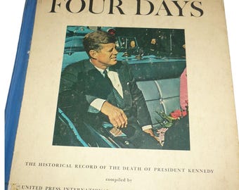 1964 Four Days The Death of President Kennedy JFK First Edition Book w/ Penny
