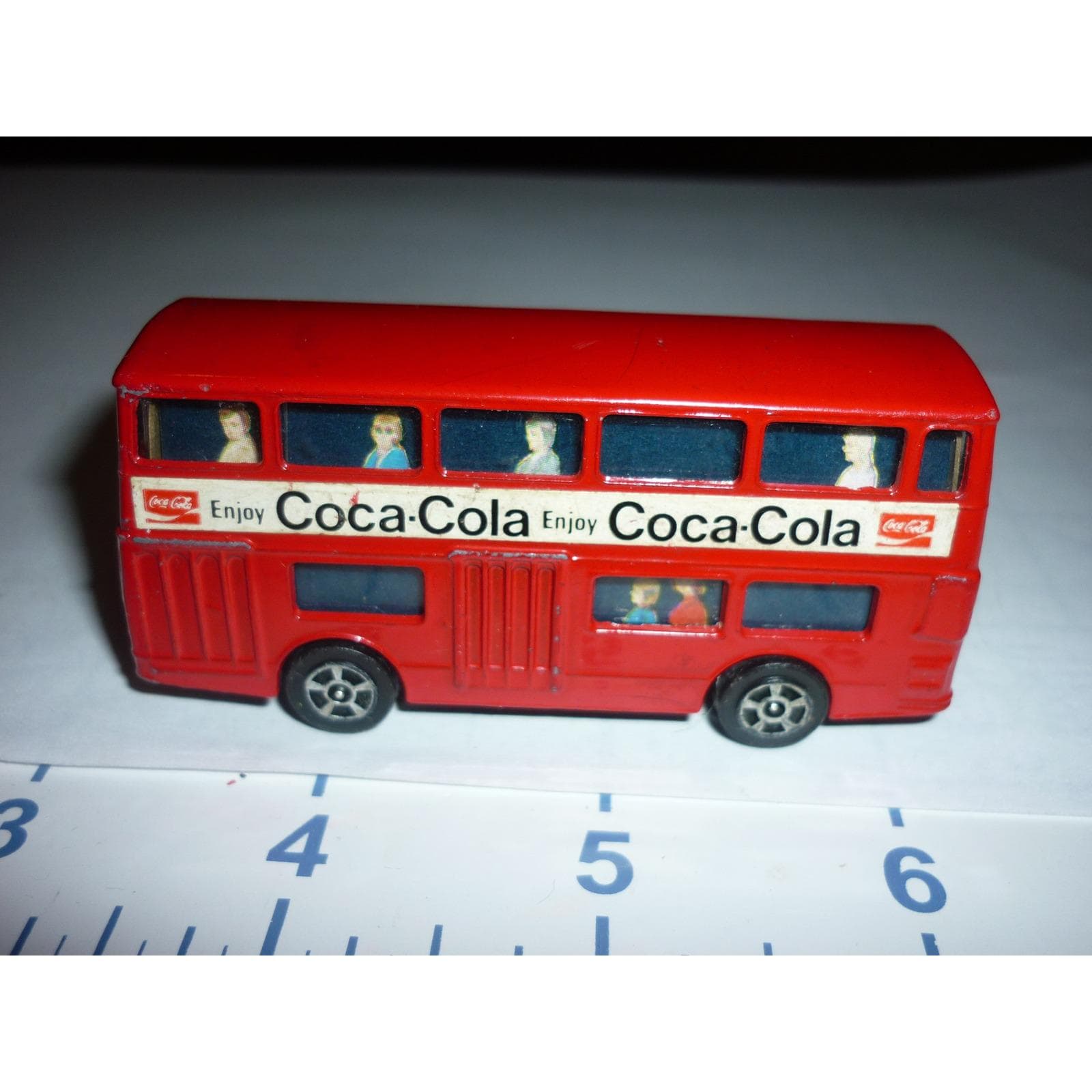 Vintage Coca Cola Red Double Decker Bus Diecast Fleetline Corgi