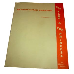 Vintage 1971 Sir Slob & The Princess Playbill Program Cuyahoga Community College