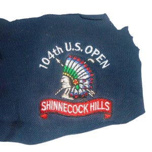 Patch unissex sem marca do 104º Aberto dos EUA, tamanho único, azul marinho, Fair Shinnecock Hills Golf Scrap