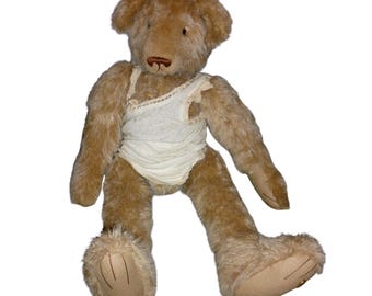 Phyllis Wood Artist Teddybeer Ruby 26" Mohair Duitse glazen ogen OOAK CO