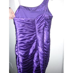 Adrianna Papell Collection Lila 1 Schulter Geraffte Sequin Party Dress Bodycon 8 Bild 4