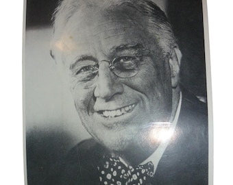 Cartolina fotografica della Casa Bianca di FDR Franklin D Roosevelt Nota di Jim Roosevelt Vigilia del D-Day