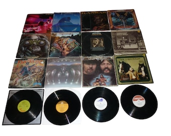 Vintage Classic Rock Vinyl-Schallplatten-Konvolut, 16 Stück, Jethro Tull, Elton John, Kansas LPs