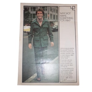 Vintage 1976 McCalls Carefree Patterns Booklet Marlo Thomas March 70s Fashion