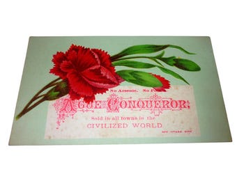 Karta handlowa Victorian German Syrup firmy Boschee, zielony syrop sierpniowy, Cassville, NJ