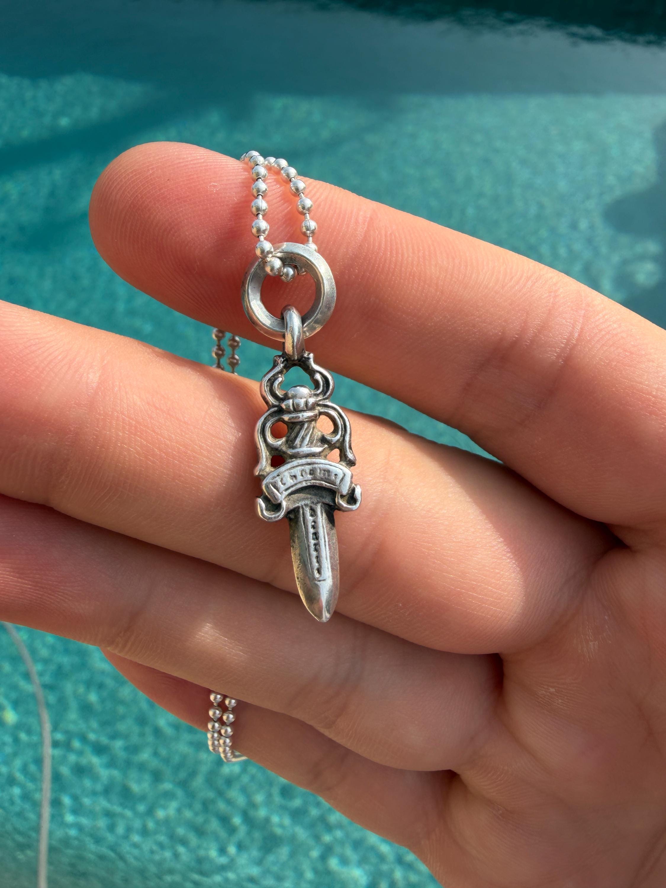 Chrome Hearts Dagger Pendant - Etsy