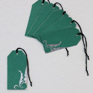 Blatt Swirl Geschenkanhänger