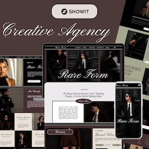 Showit Template for Creative Agencies, Designers & Modern Brands