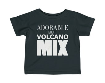 Adorable But Volcano Mix ™, camiseta de punto fino para bebés y niños pequeños