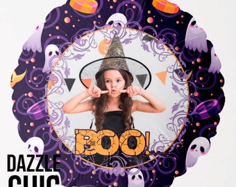 Halloween Party Personalized Custom Photo Balloons