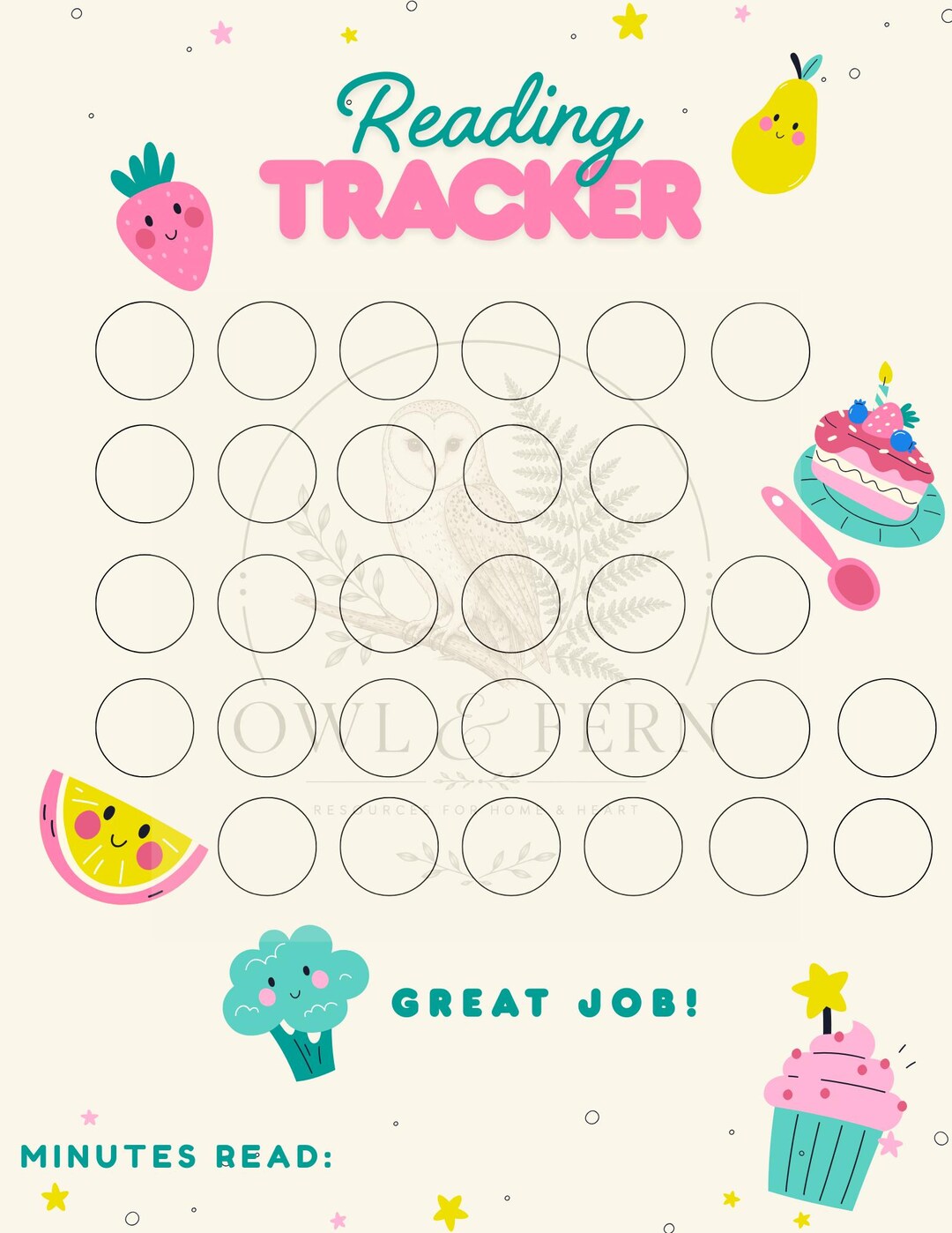 Cute Kids Reading Tracker Printable | Reading Log for Kids | Homeschool ...