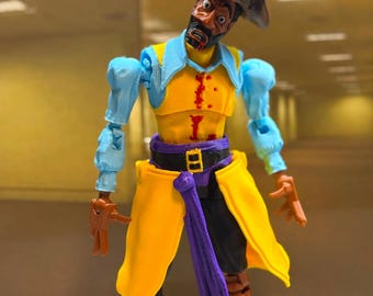 Captain Clark – The Backrooms Inspired Articulated Figure  6", 7",  8" 3D Printed Collectible  Horror & Suspense Fan Gift