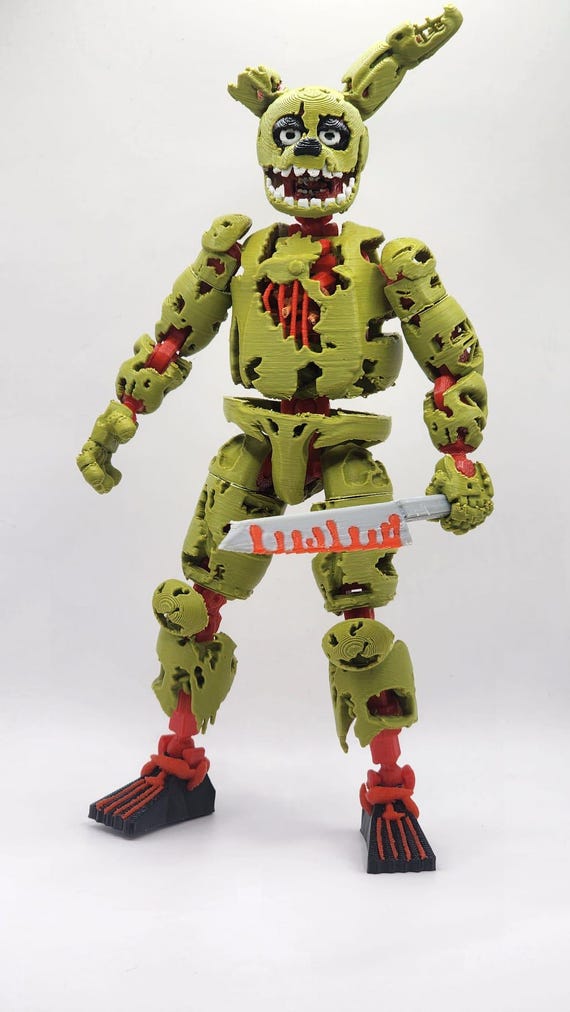 3D Printed Horror Game FNAF Freddy Fazbear's Fantasy Warrior